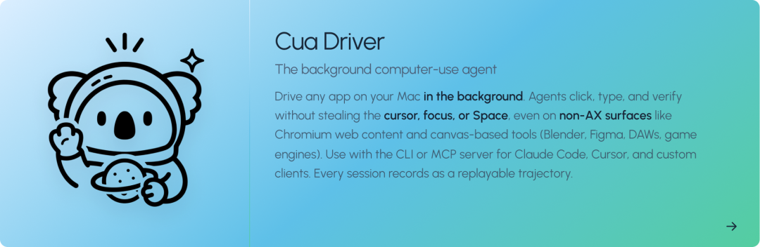 Cua Driver:后台桌面操控引擎