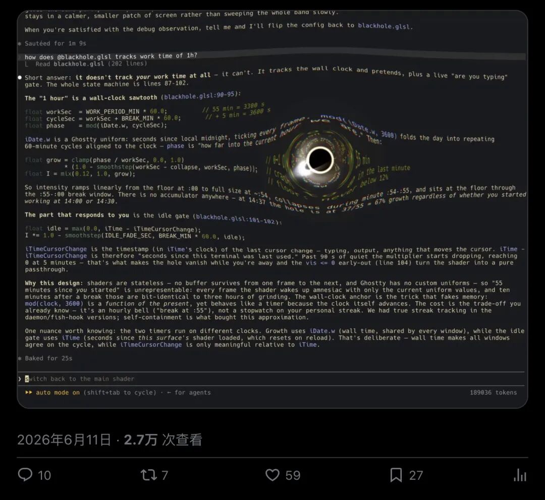 @s13k_ 的pivot更新帖:从番茄钟转向Claude Code上下文窗口可视化(分段2)