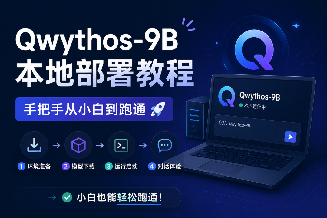 Qwythos-9B 本地部署教程封面