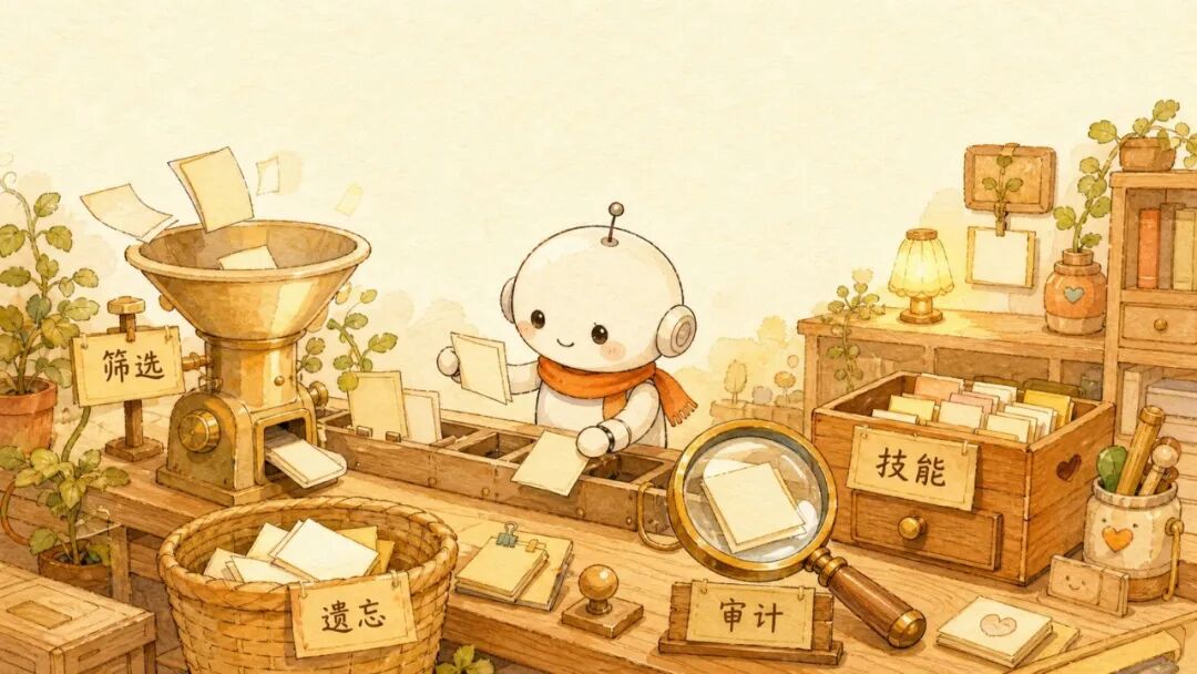 记忆系统需要筛选、遗忘、技能和审计